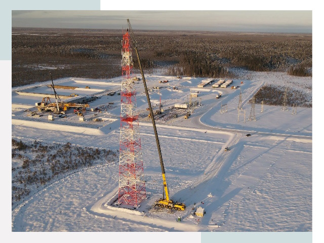 Мачты связи в Нягани