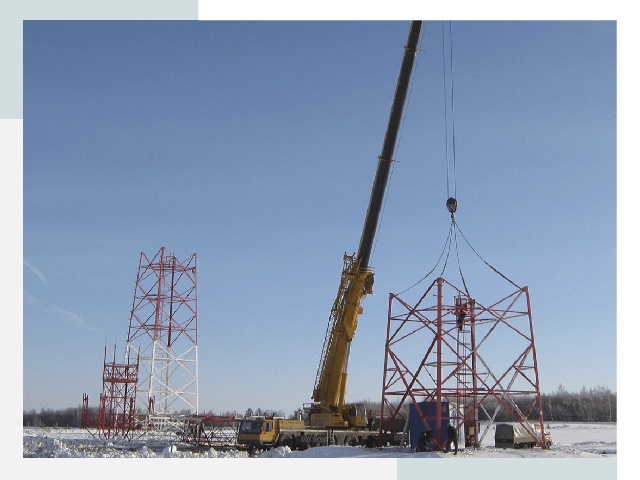 Монтаж вышек связи в Нягани