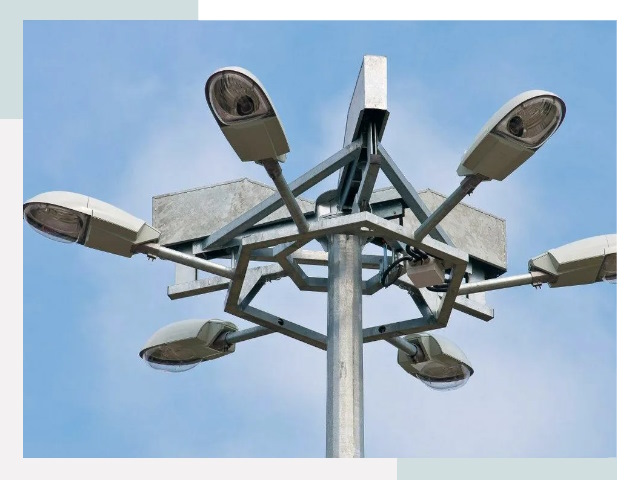 Монтаж осветительных мачт в Нягани