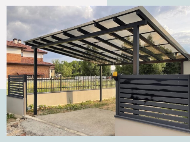 Металлические навесы в Нягань от 611 руб. за м²